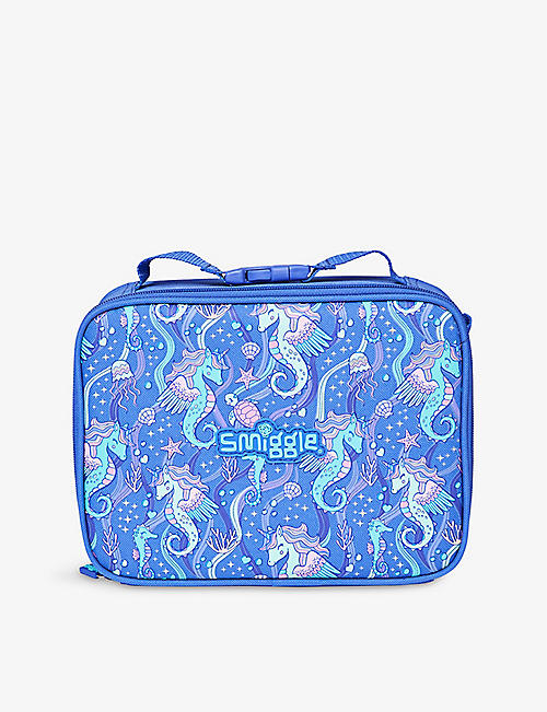 SMIGGLE: Better Together graphic-print attachable woven lunchbox