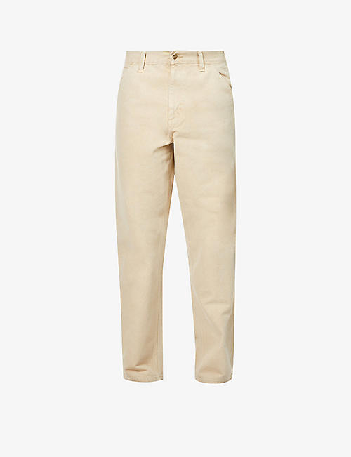 CARHARTT WIP: Single-knee regular-fit straight organic-cotton trousers