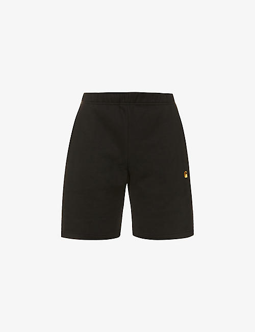 CARHARTT WIP: Chase logo-embroidered cotton-blend jersey shorts