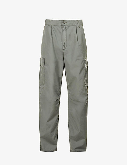 CARHARTT WIP: Cole relaxed-fit straight cotton-poplin cargo trousers