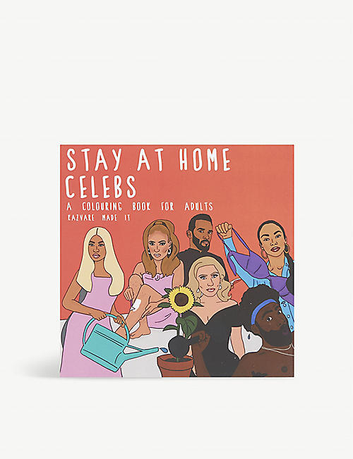 KAZVARE MADE IT: Stay At Home Celebs recycled-paper colouring book for adults