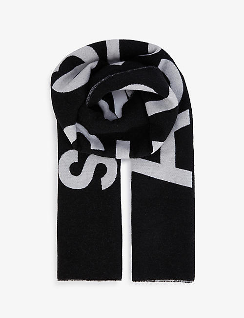 ACNE STUDIOS: Toronty logo-print wool-blend scarf