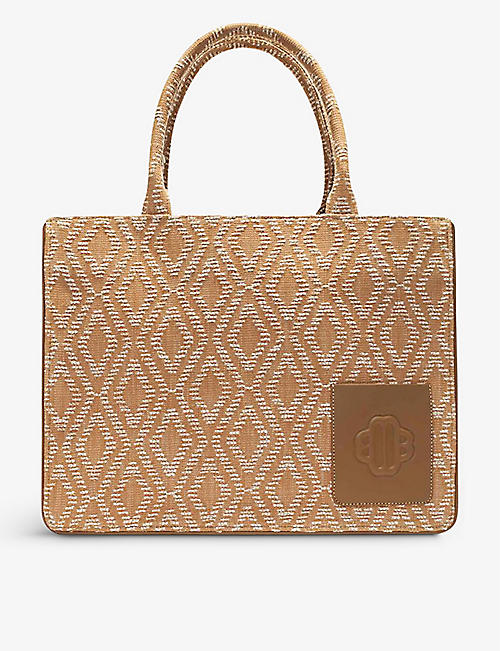 MAJE: Los Ange graphic-motif cotton tote bag