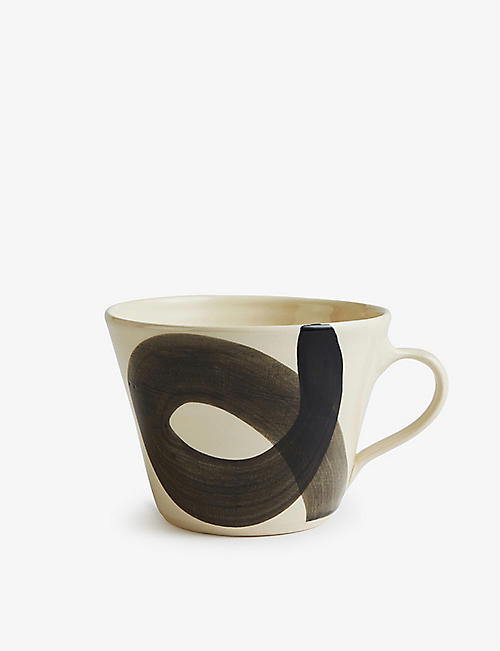 SOHO HOME: Soho Home x Wonki Ware graphic-print stoneware ceramic mug 8cm