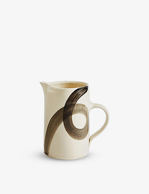 SOHO HOME: Soho Home x Wonki Ware graphic-print stoneware ceramic jug 17cm