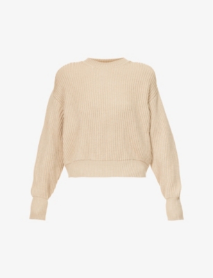 Wardrobe.nyc Womens Grey Marl X Hailey Bieber Oversized Wool Jumper In Grey Marl