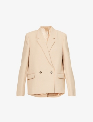 Wardrobe.nyc Womens Off White X Hailey Bieber Double-breasted Wool Blazer