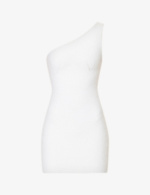 Wardrobe.nyc X Hailey Bieber Hb Ribbed Minidress In Off White