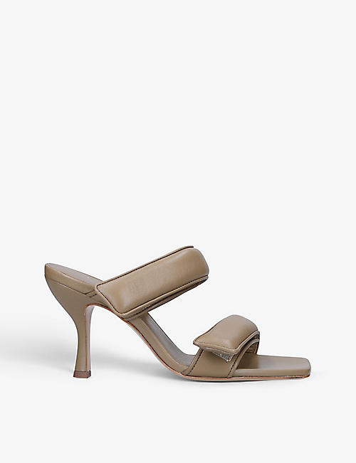 GIA COUTURE: Gia Couture x Pernille Teisbaek Perni 03 leather heeled sandals