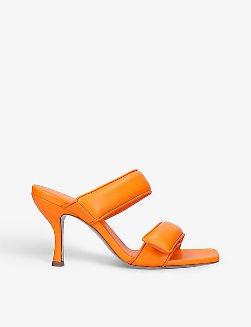 GIA COUTURE: Gia Couture x Pernille Teisbaek Perni 03 leather heeled sandals