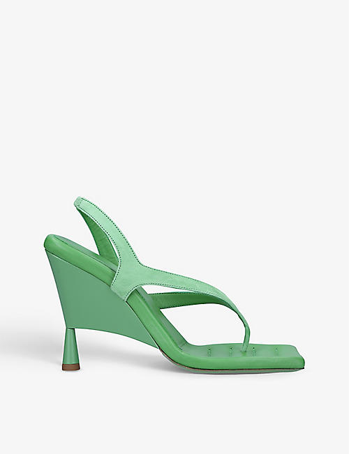 GIA COUTURE: Gia Couture x Rosie Huntington-Whiteley Rosie 12 suede heeled sandals