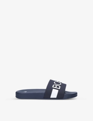 Boss logo pool sliders cheap