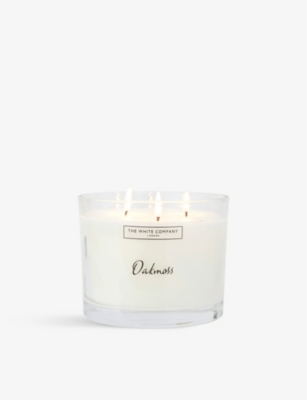 Shop The White Company None/clear Oakmoss Scented Candle 770g
