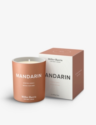 Shop Miller Harris Mandarin Natural Wax Scented Candle 220g