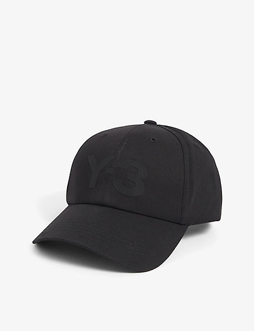 Y3: Logo-print cotton-blend cap