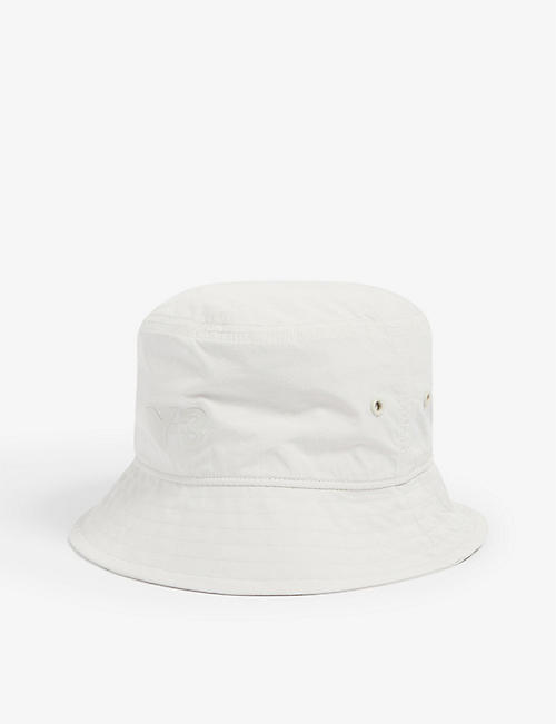 Y3: Logo-embroidered shell bucket hat