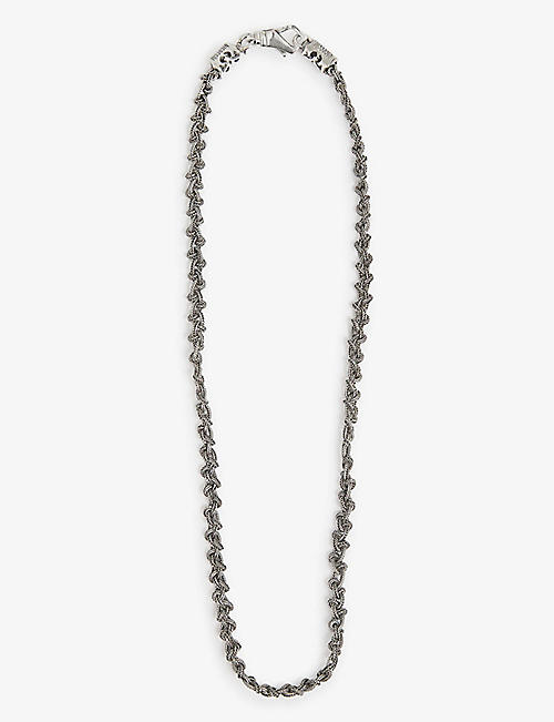 EMANUELE BICOCCHI: Braided-knot sterling-silver necklace