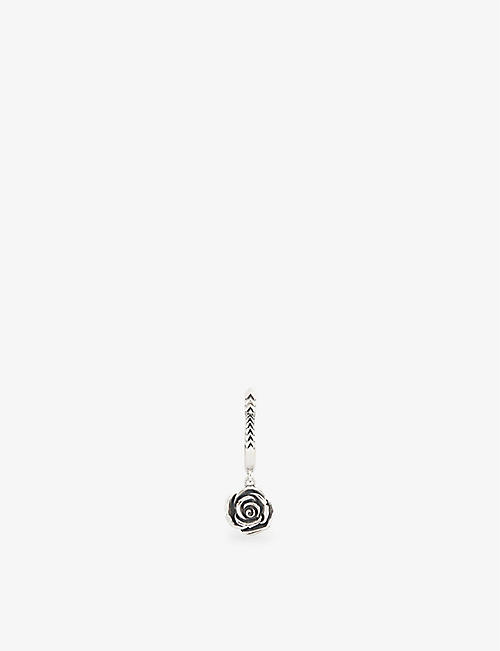 EMANUELE BICOCCHI: Rose sterling silver hoop earring