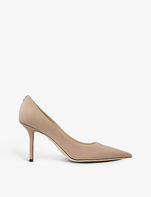 JIMMY CHOO: Love 85 suede-leather heeled pumps