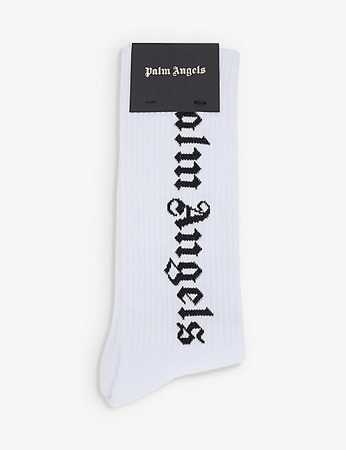 PALM ANGELS: Pa Vertical Logo Socks