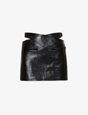 Courrèges Skirt In Black Synthetic Fibers In Black