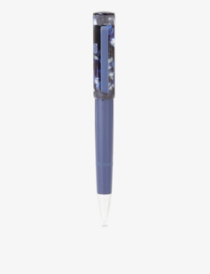 TIBALDI: Stonewash resin and stainless-steel ballpoint pen