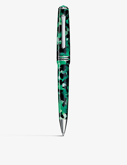 TIBALDI: N°60 palladium-trim and resin ballpoint pen