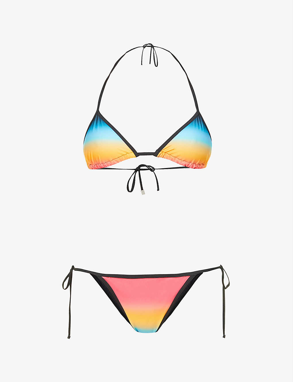 Selfridges & Co Women Sport & Swimwear Swimwear Bikinis Bikini Sets Ombre-print recycled polyester-blend bikini set 
