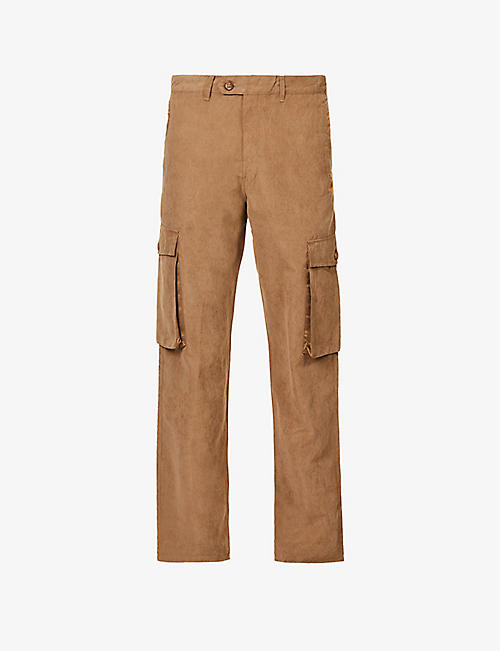 HONOR THE GIFT: Coltrane straight-leg woven cargo trousers