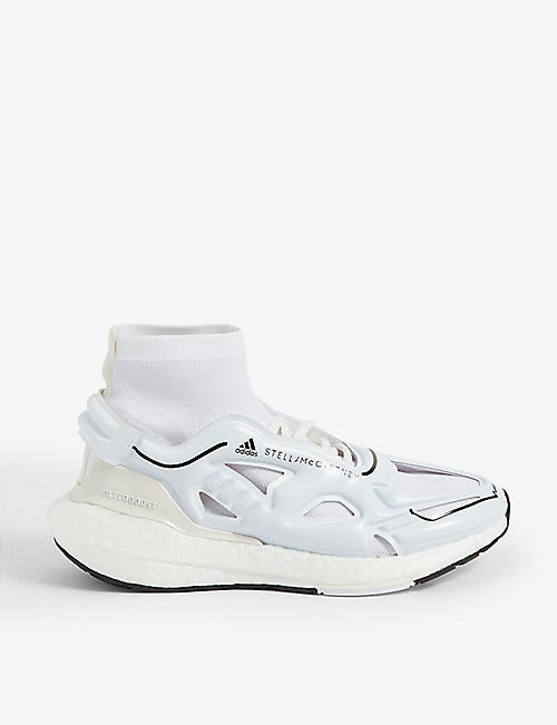 ADIDAS BY STELLA MCCARTNEY: Ultraboost 22 high-top recycled polyester trainers