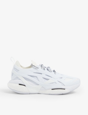 Adidas By Stella Mccartney Solarglide Running Shoes In Ftwwht/actora/whtvap
