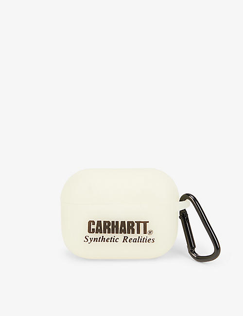 CARHARTT WIP: Synthetic Realities logo-print silicon Airpods Pro case