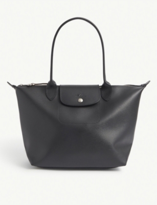 LONGCHAMP Le Pliage logo embossed coated canvas shoulder bag｜TikTok Search