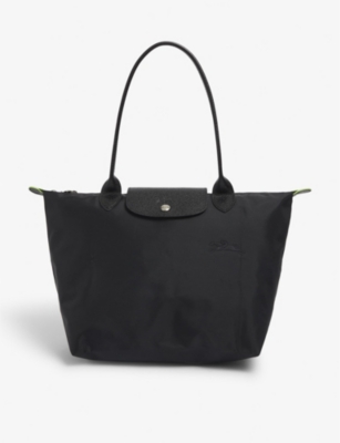 LONGCHAMP Le Pliage Green recycled polyamide tote bag Selfridges