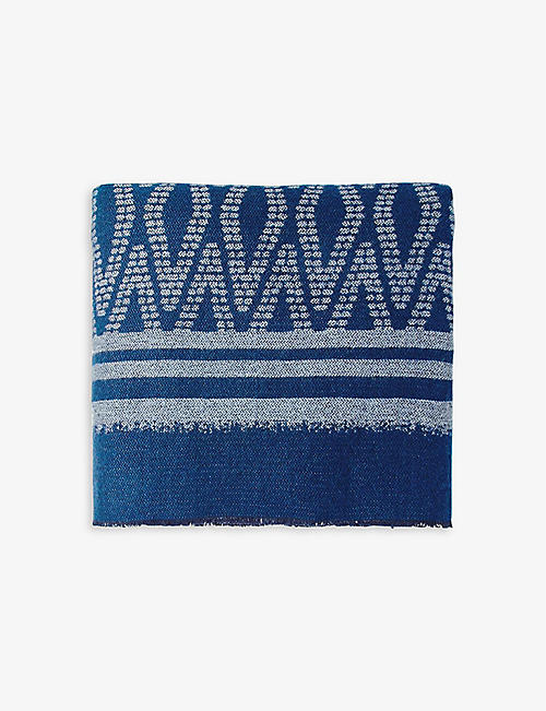 MAJE: Emilia patterned knit poncho