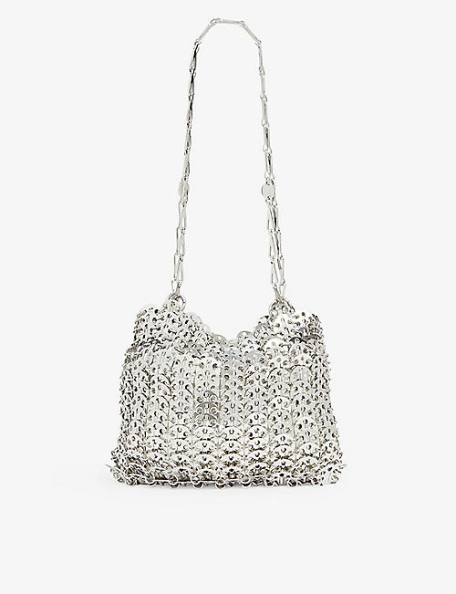 PACO RABANNE: Iconic 1969 silver-toned brass cross-body bag