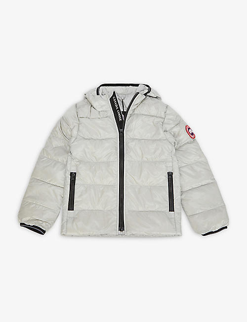 CANADA GOOSE: Crofton quilted recycled-nylon hooded jacket 2-7 years
