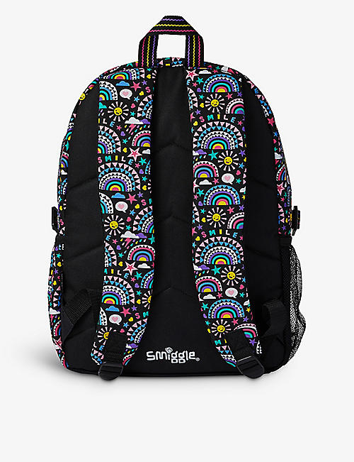 Selfridges & Co Boys Accessories Bags Rucksacks Logo-embroidered wool backpack 