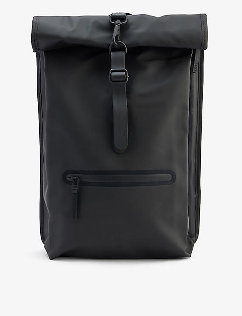 RAINS: Rolltop shell backpack