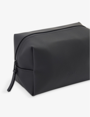 RAINS: Small coated-canvas wash bag