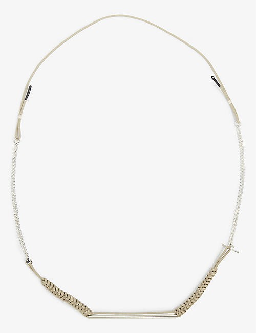 SINUM: Harmonics braided sterling-silver necklace