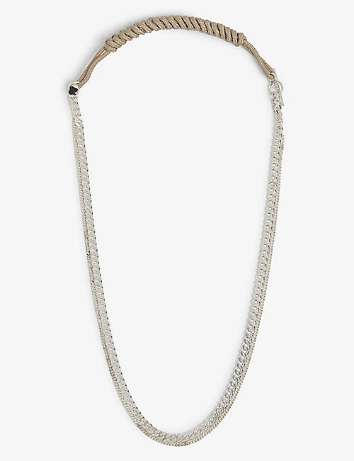 SINUM: Snake chain sterling silver necklace
