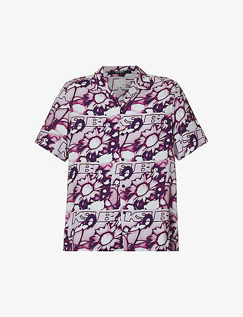 KSUBI: UV Flower relaxed-fit woven shirt