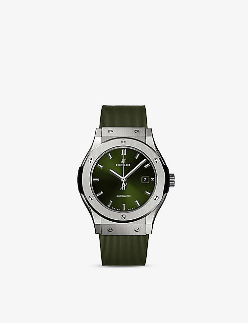 HUBLOT: 542.NX.8970.RX Classic Fusion titanium quartz watch