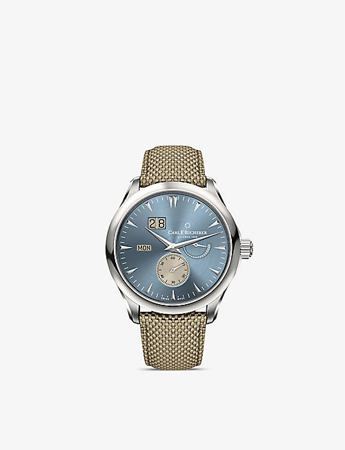 CARL F BUCHERER: 00.10926.08.53.01 Manero Peripheral BigDate stainless steel automatic watch
