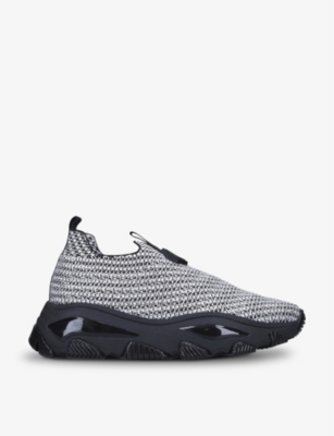 kurt geiger silver trainers