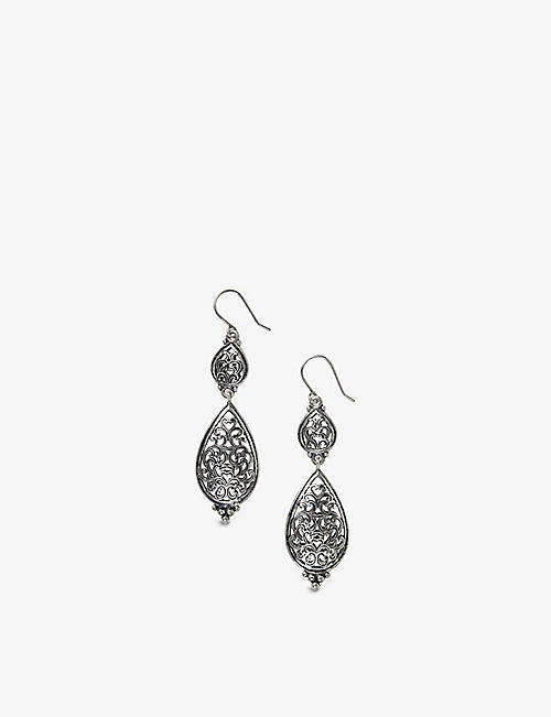 THE WHITE COMPANY: Silver Ox zinc chandelier earrings