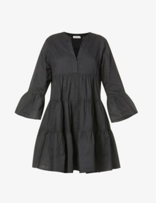 DEVOTION TWINS - Ikaria V-neck cotton mini dress | Selfridges.com