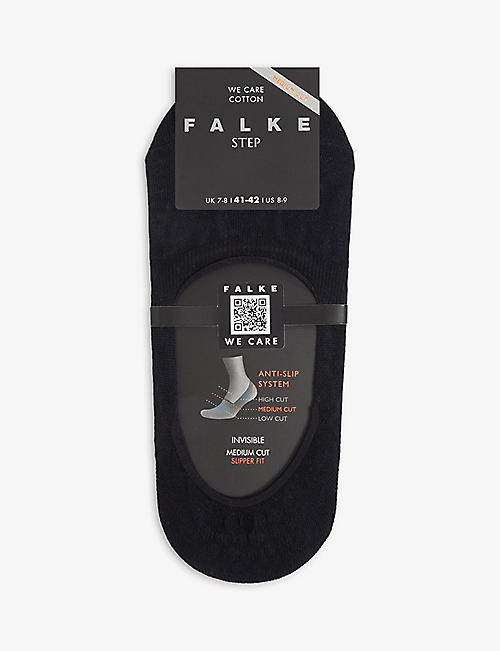 FALKE: Step medium-cut invisible cotton-blend socks