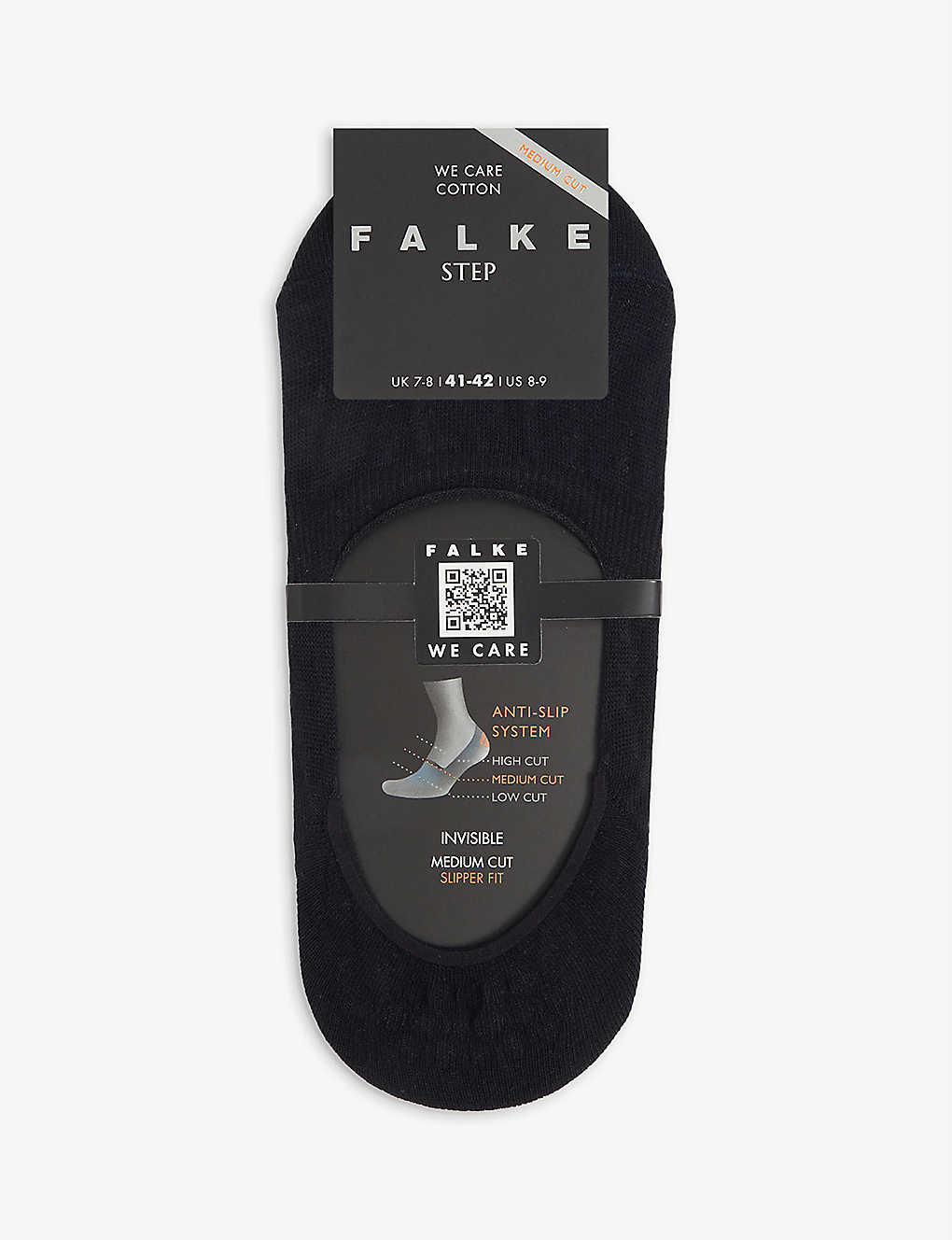 Shop Falke Men's Dark Navy Step Medium-cut Invisible Cotton-blend Socks In Blue